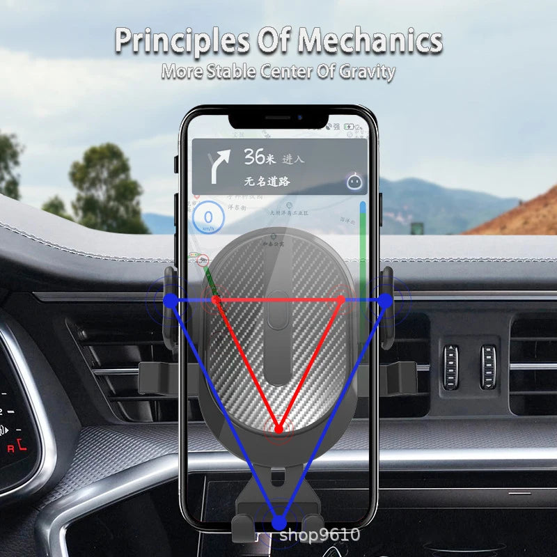 Car Phone Holder For Alfa Romeo Giulia Stelvio Air Vent GPS Stand Cellphone Special Mount Support Navigation Bracket