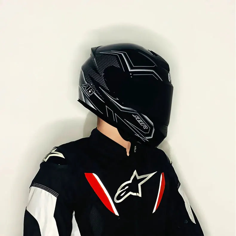 ICE.BEACON 3C certification national standard motorcycle helmet men and women winter personality safety four season rider Blueto