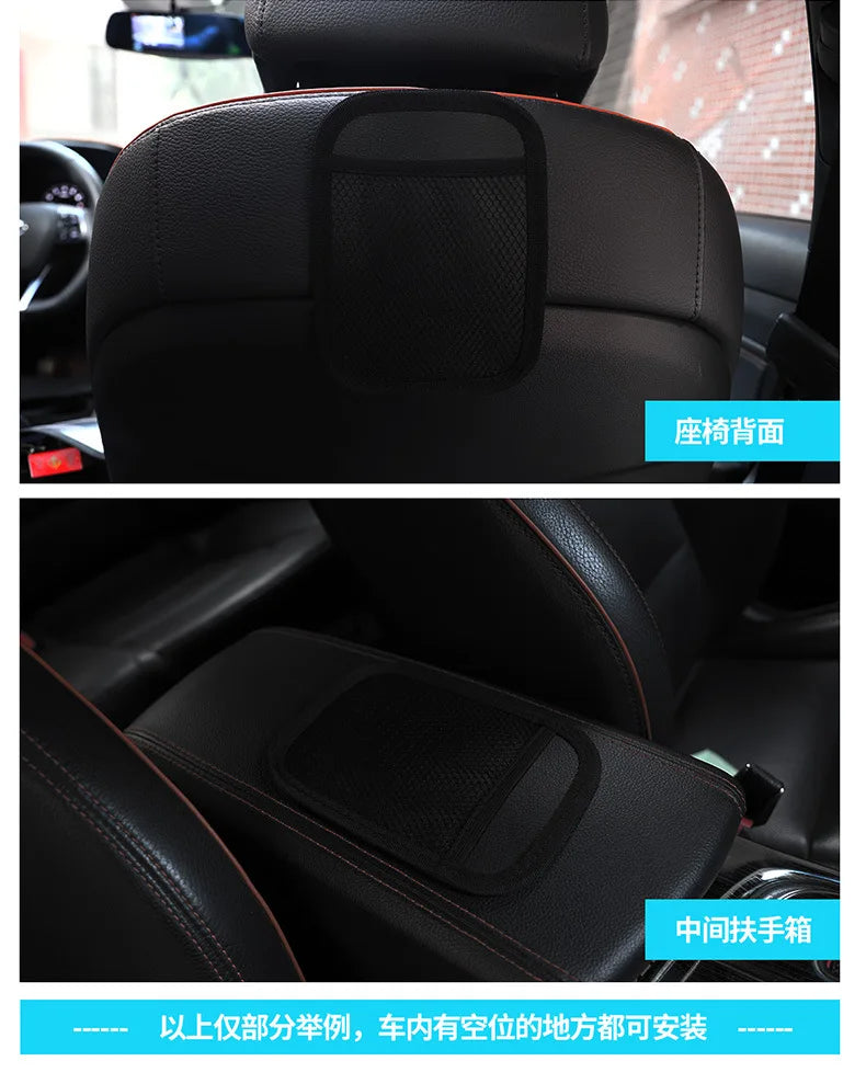 Stowing Tidying Oxford Fabric Car Storage Net Bag Automotive Pocket Multi-use Car Seat Back Organizer