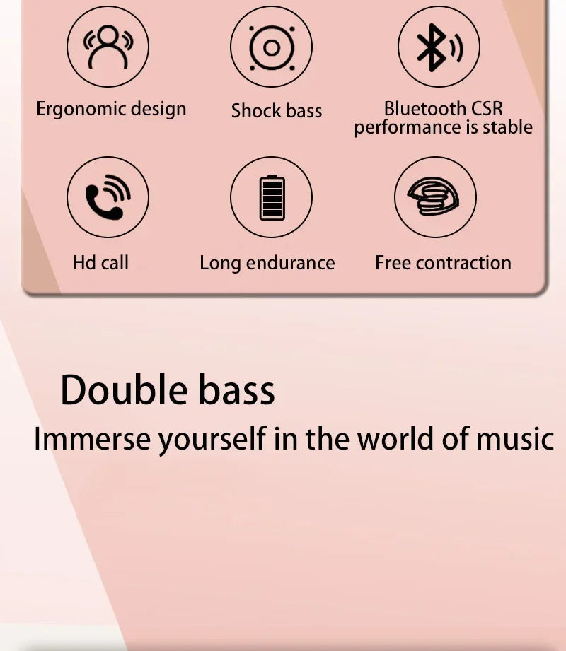 Over-ear Wired Headphones Blutooth With Cable Airbuds P2961 for Ios&Android Wireless Headset Earphones Bluetooth Earbuds Hedset