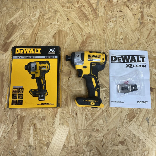 Original DEWALT 18V DCF887 electric screwdriver 20V brushless impact screwdriver 205Nm only for the body
