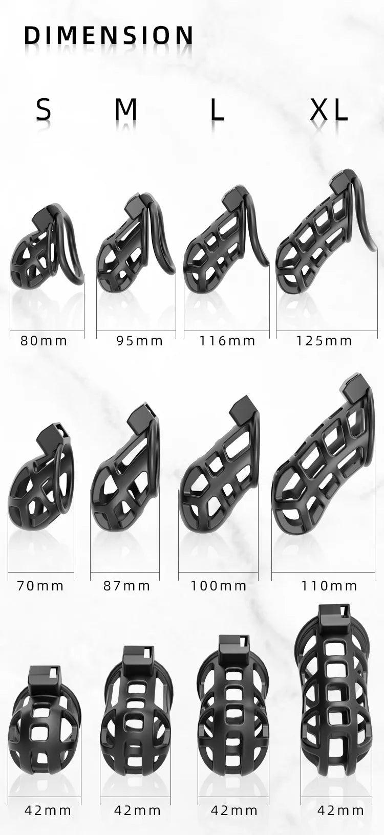 Male Chastity Dragon Lock Device Comfortable To Wear Bird Cage Ring Male SM Penis Bondage Cage Penis Training Toy Adult Product