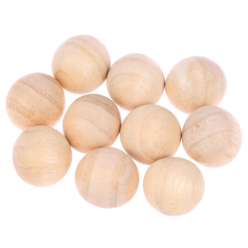 100Pcs Natural Health Camphor Wood Balls Pest Control Organic Cedar Wood Ball for Clothes Storage Closets Drawers