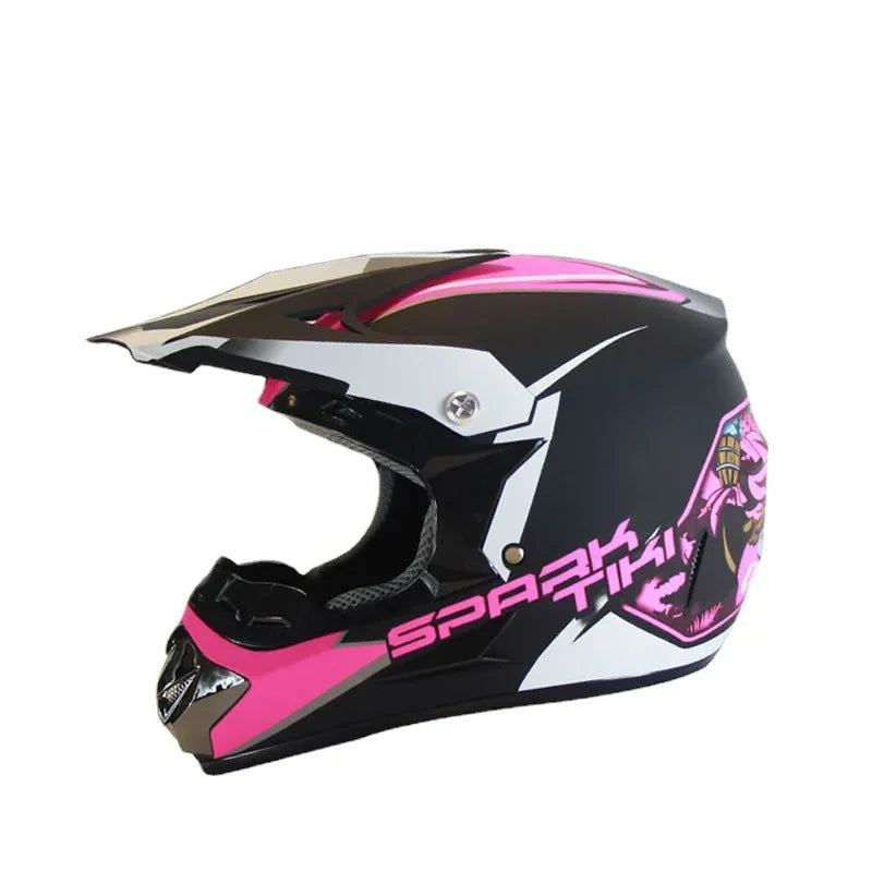 Adult Motocross Dirt Bike Helmet Dirtbike ATV Helmet Unisex Adult Men Women Adjustable Off-Road Motorcycle Helmet