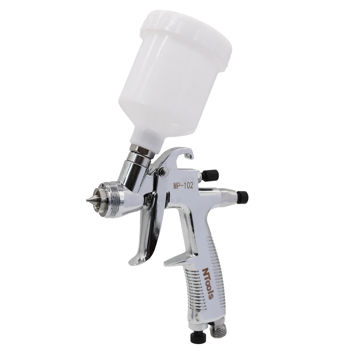 LVMP Mini Spray Gun Gravity Feed 125ml Airbrush with Adjustable Nozzle 0.5/0.8/1.0/1.2mm for Repair Work And Spraying