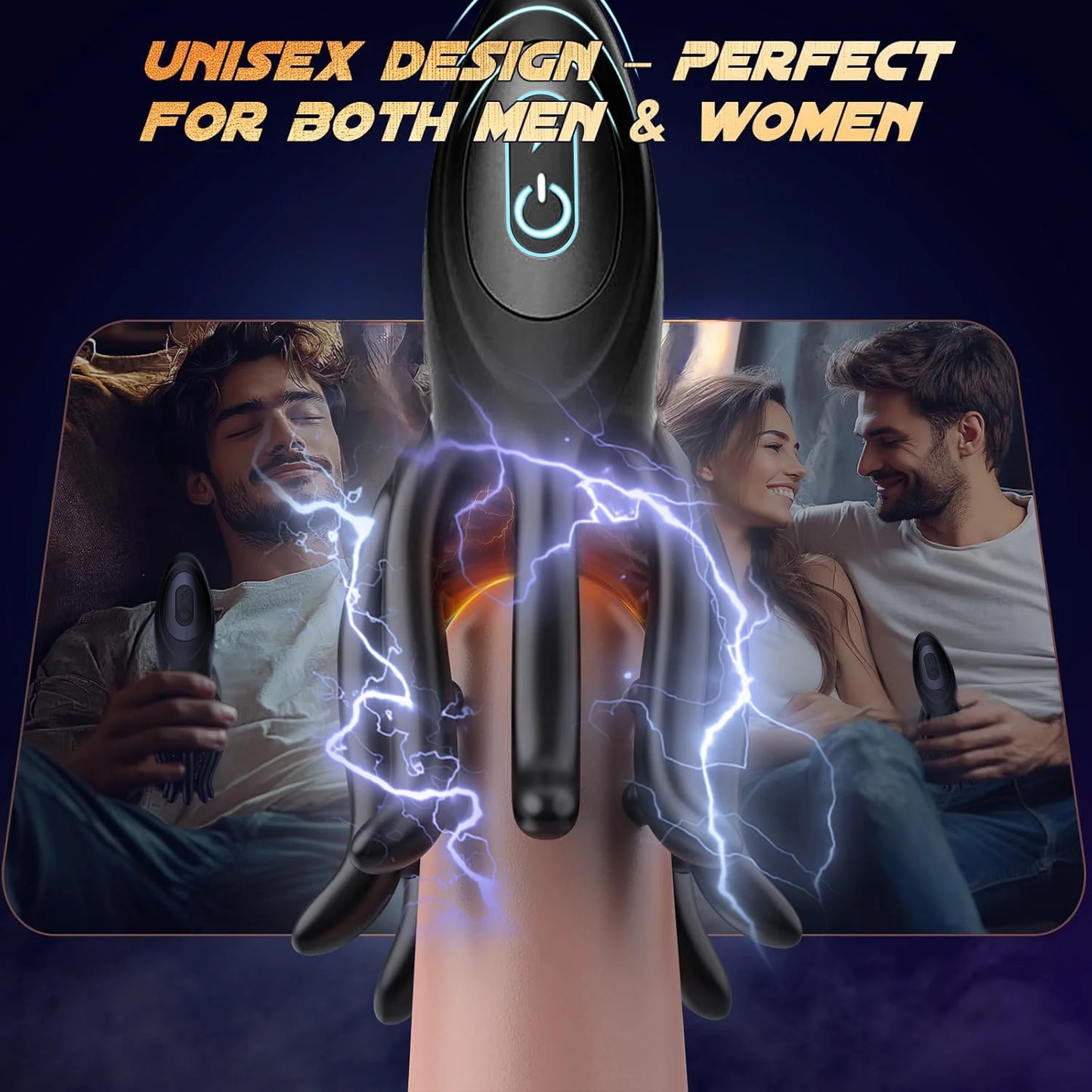 Male Masturbator Eelectroshock Tentacle Shaped Penis Vibrator 360° Wrapping Prostate Massager Handheld Adult Sex Toys for Men 18