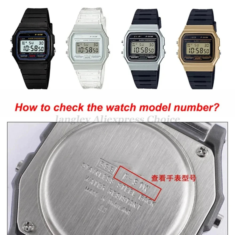 Bracelet For CASIO Silicone Watch Strap 12/14/16/18/20/22mm for W800H SGW400 F91W F84 F105/108 A158/168 AE1200/1300 Resin Belts