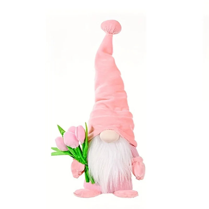 Tulip Rudolph Gnome Mother's Day Valentine's Day Doll Mother Birthday Gift Home Window Decoration Ornament