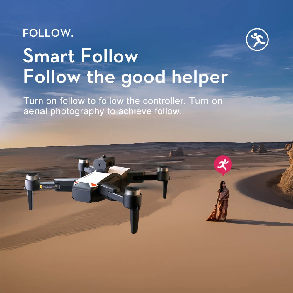 New S2S Drone 8K Professional HD Dual Camera Brushless Obstacle Avoidance Aerial Photography Foldable Quadcopter Toys Gifts