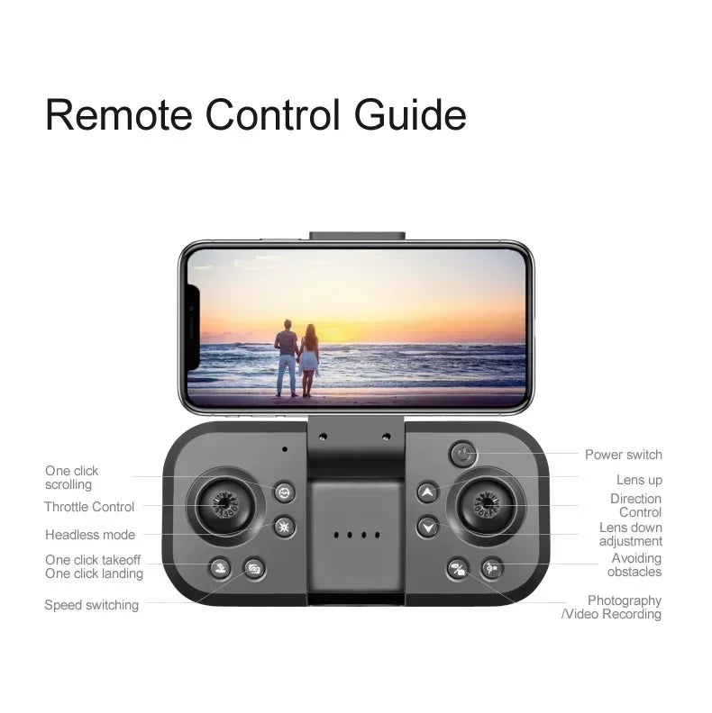 New S8 AIR GPS 5G Drone 8K HD Camera WIFI FPV Obstacle Avoidance Optical Flow Cool Lighting RC Foldable Quadcopter Gifts Toys