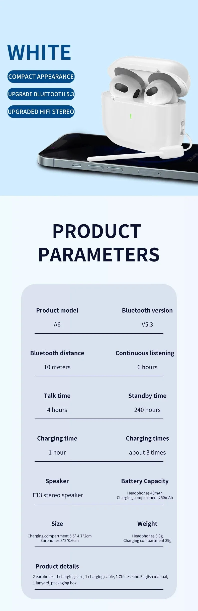 Original AIR ANC Noise Reduction Bluetooth Earphones Microphone wireless earbuds TWS Long battery life Pod Spatial Audio PRO