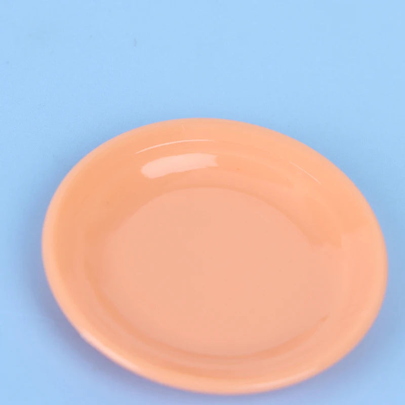 5pcs 1:12 Dollhouse Miniatures Dishes Plate Pretend Play Kitchen Accessories Toy