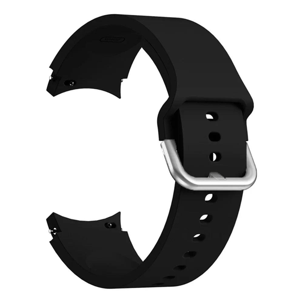Original Silicone Band for Samsung Galaxy Watch 7 6 5 4 40mm/44mm 5Pro No Gap Bracelet Galaxy Watch 6/4 Classic 46mm 47mm Strap