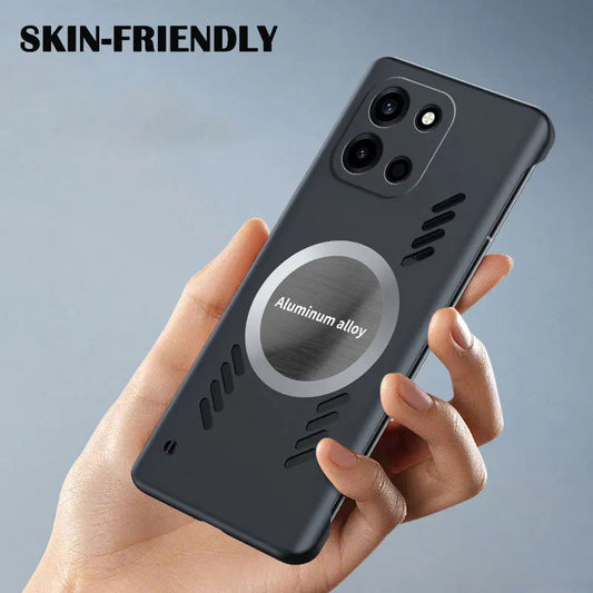 Graphene Heat Dissipation Cooling Magnetic Phone Case for ONEPLUS Nord6 CE6 Nord 6 Shockproof Hard PC Frameless Cover