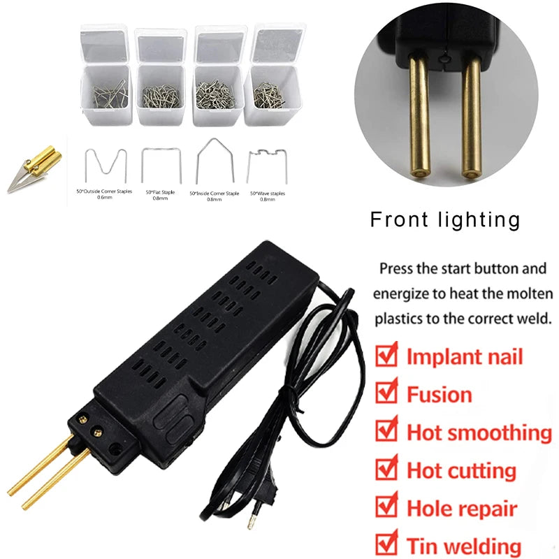 New Heat Gun Plastic Welding Machine Bumper Soldering Iron Staples Bumper Repair Car Tools Kit HOT Stapler Plastic Welder