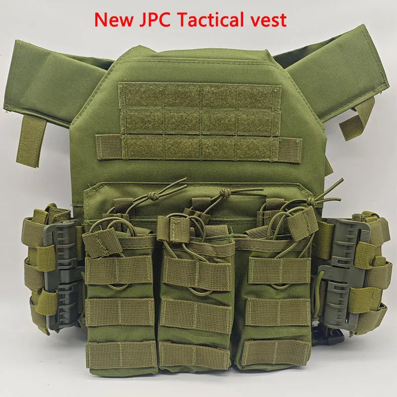 New Tactical Vest JPC Quick Release Buckle Triple Magazine Pouch Hunting Carrier Airsoft Accessory MOLLE Army CS Game Vest Gear