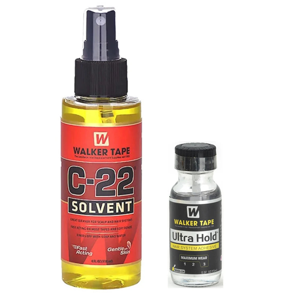 Lace Glue Waterproof Extra Hold Invisible For Lace Front Wig + Plant Glue Remover Wig Installation Kit Set Hair Accessories