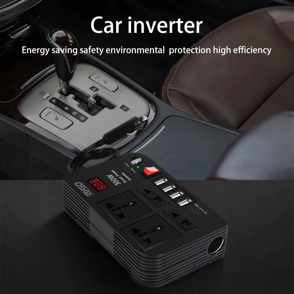 Car Inverter 300W High-power DC 12V To 220V Multi-function Home Modified Sine WaveAutomotive Power Converter power inverter