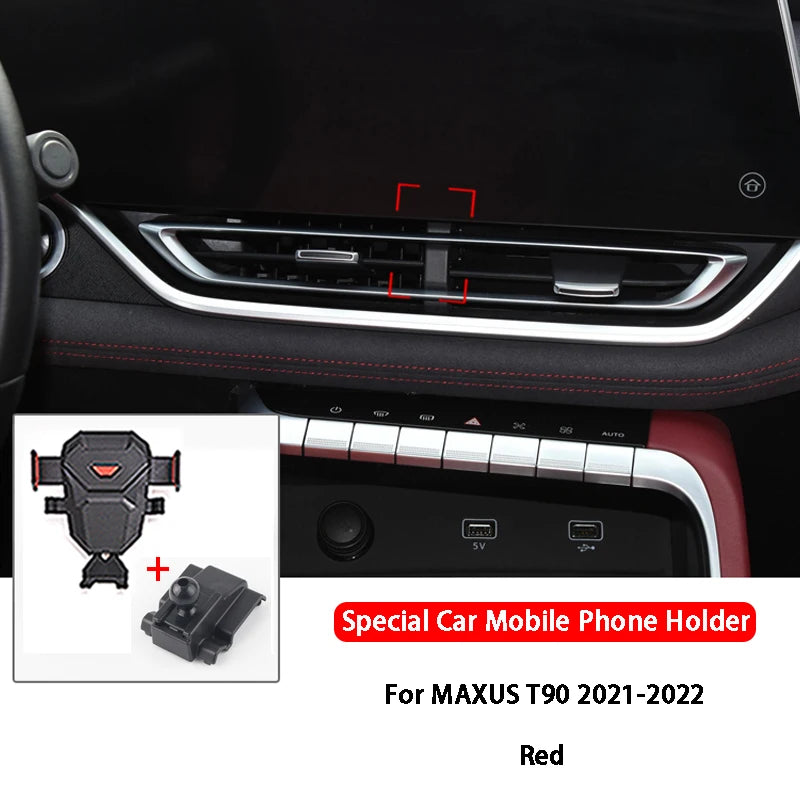 For MAXUS T70 T60 T90 2017-2022 Car Accessories Mobile Phone Holder Dashboard Air Vent Mount Bracket Stand Support Bracket