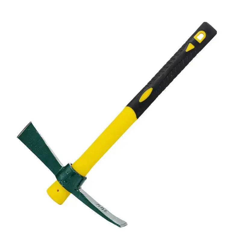 1pc, Forged Weeding Garden Pick Axe With Fiberglass Handle For Loosening Soil, Gardening, Camping Or Prospecting