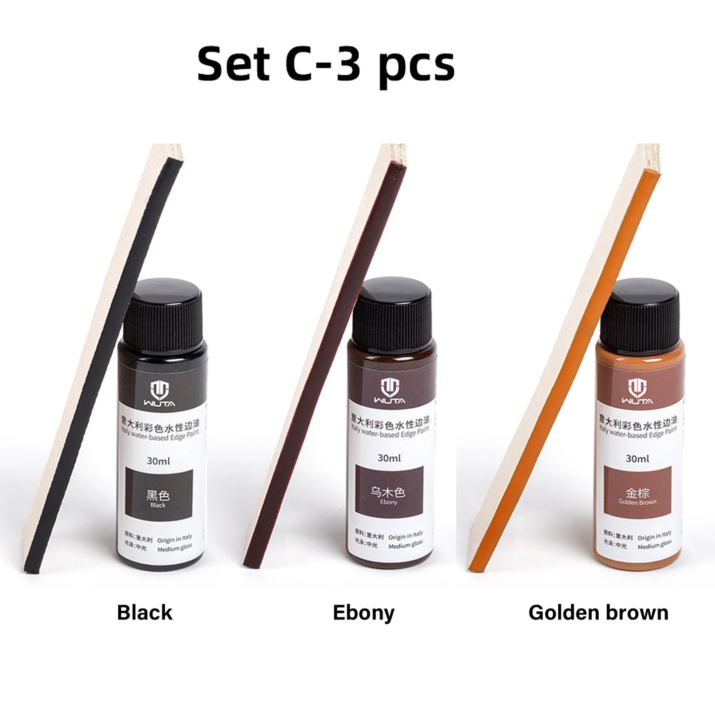 WUTA 30ml Professional Leather Edge Paint Oil Dye Edge Dressing Color Coats Leather Finish Supplies DIY Craft Leather Shoe Edges