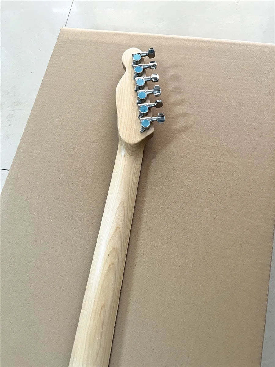 High quality classic acrylic transparent Plexiglass crystal 6-string electric guitar LED lights Maple guitar neck Free shipping