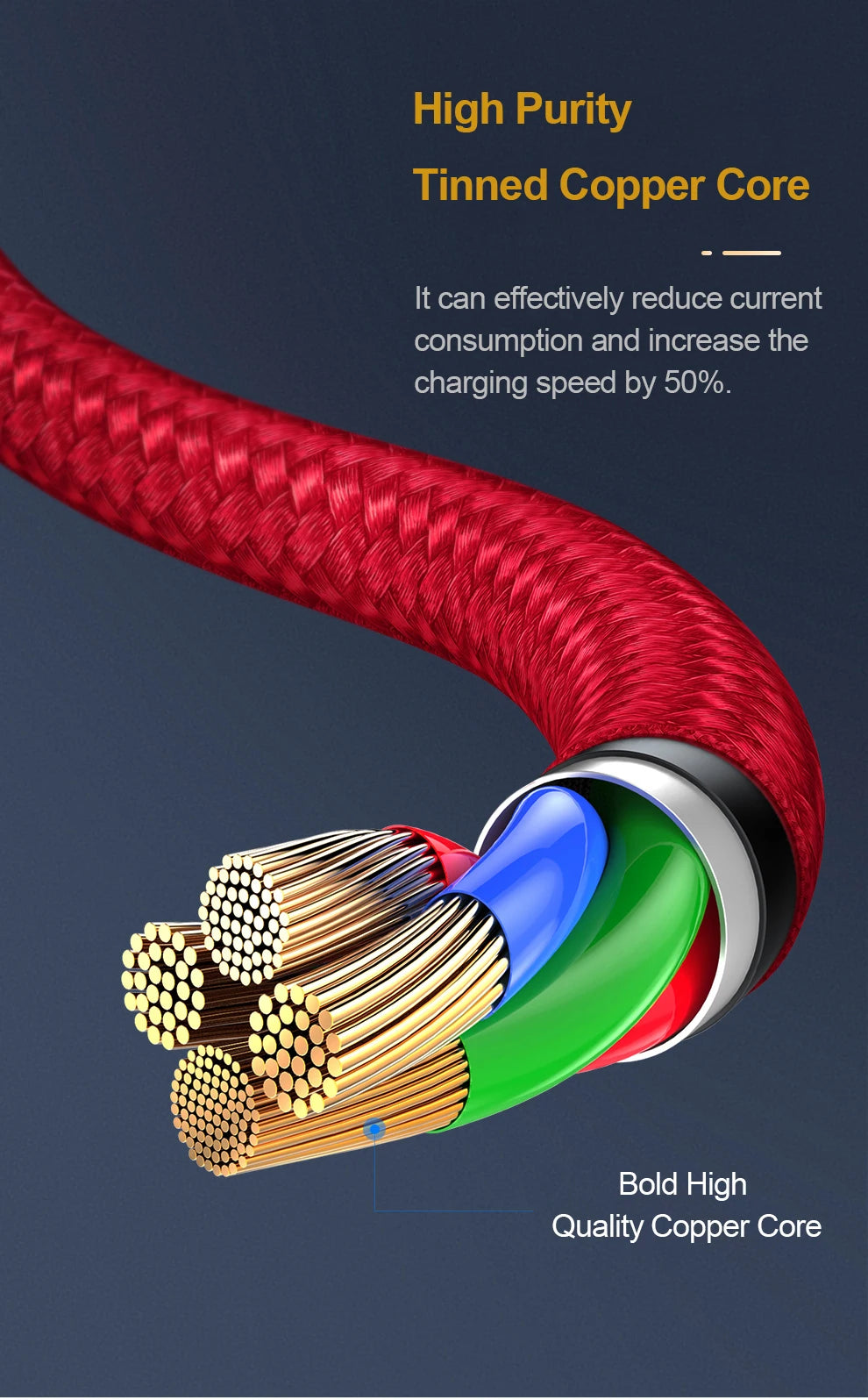 2.4A Braided One Drag Three USB-A For Apple Android Type-c/USB-C Fast Charging Cable 1.2m 3in1 Black Silver Red Blue Golden