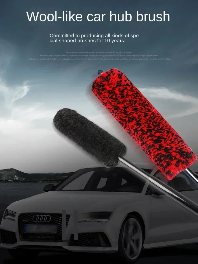 Auto Wheel Detailing Brush Bendable Wheel Woolies for Car Rim Tire Washing Easily Clean Hard-To-Reach Areas Car Cleaning Tools