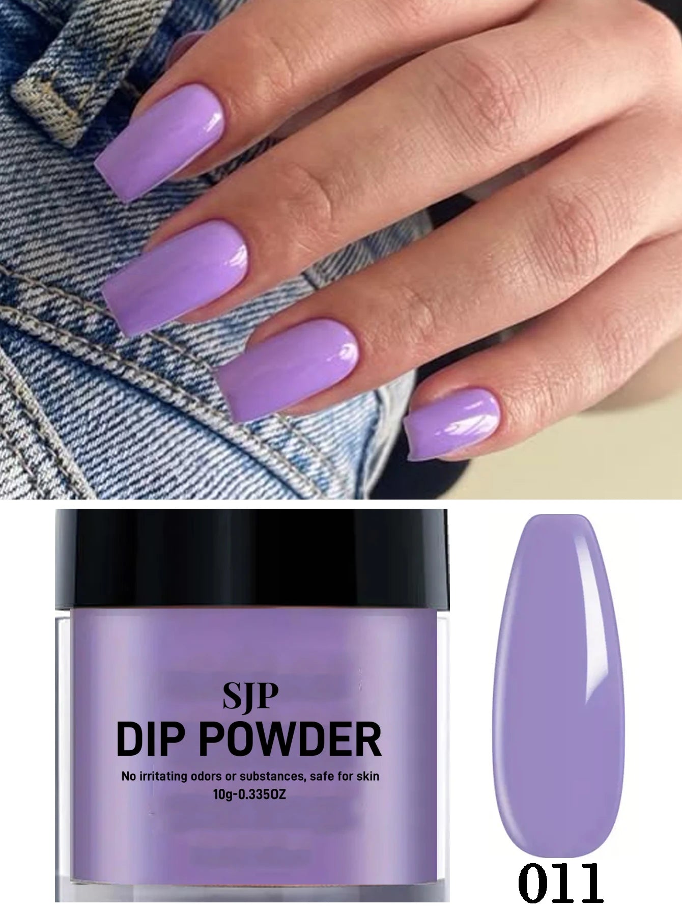 10 G Nail Dip Powder for French Manicure, Color Dip Powder, Suitable for Home Nail Salon DIY, Long Lasting, No Curing Manicure L