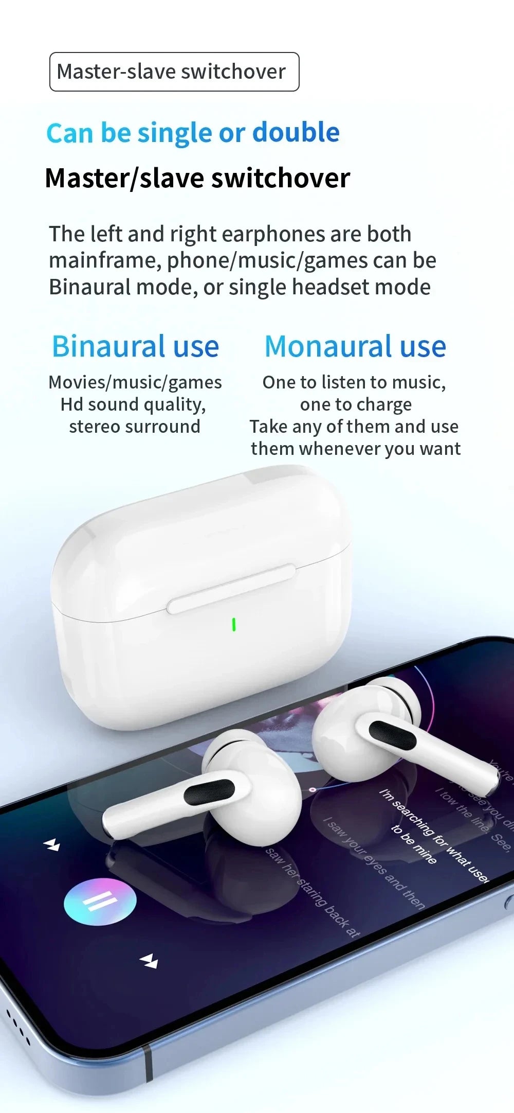 Original Air Pro TWS Max Wireless Bluetooth Earphones In Ear Earbuds Sport Noise Cancelling Headset For Android iPhone Headphone