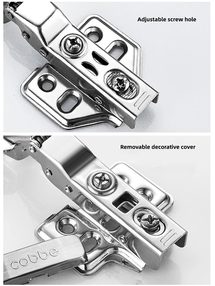 1pc Furniture Cabinet Hinge Cold Roll Steel Door Hydraulic Hinges Damper Buffer Soft Close For Kitchen Furniture Hardware