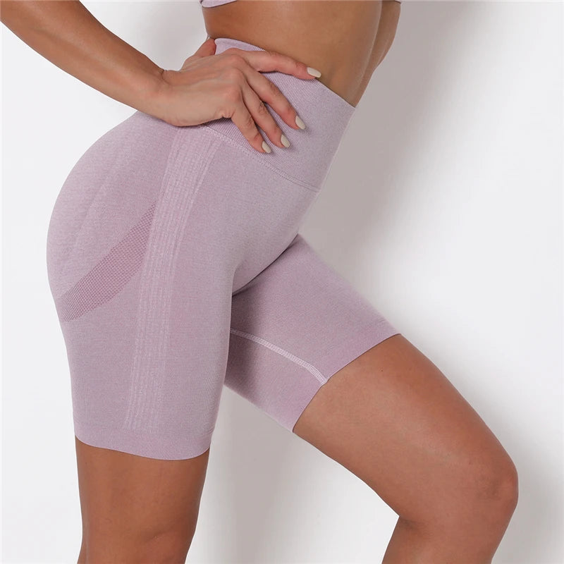 Women Shorts Yoga Gym Shorts Seamless Gym Shorts Push Up Fitness Sports Shorts High Waist Workout Cycling Shorts Sports Clothes
