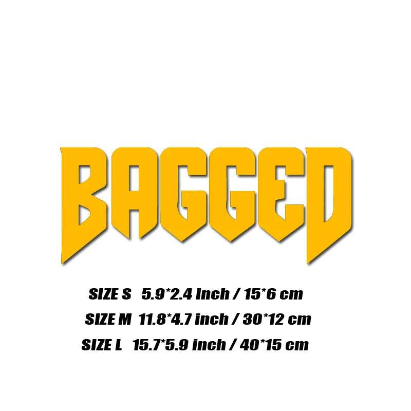 "BAGGED"decal,fashion stickers with high quality sticker for cars trucks motorcycles &laptops!For a Unique look!