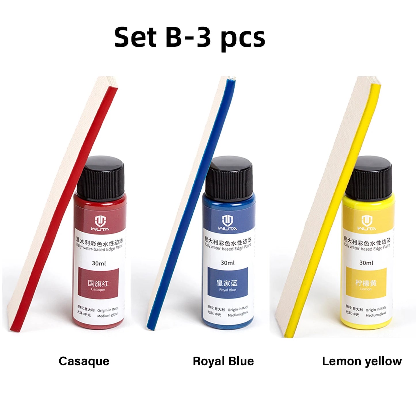 WUTA 30ml Professional Leather Edge Paint Oil Dye Edge Dressing Color Coats Leather Finish Supplies DIY Craft Leather Shoe Edges