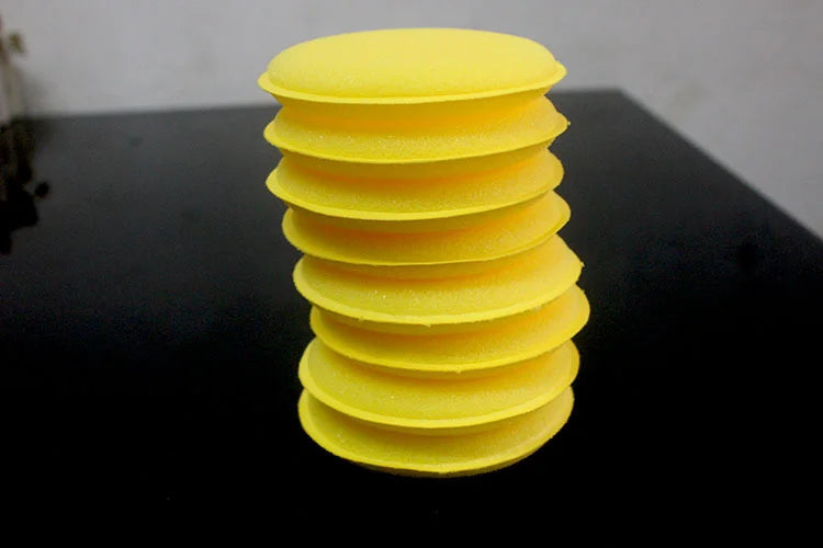 6PCS Welt waxing sponge Car Wash Beauty High-density small round sponge car polishing waxing sponge wipe