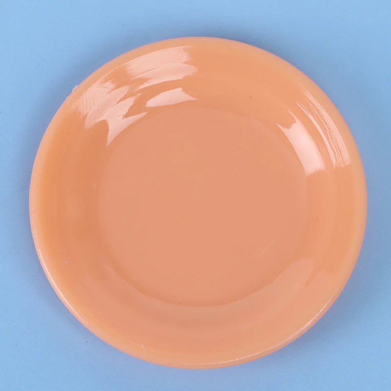 5pcs 1:12 Dollhouse Miniatures Dishes Plate Pretend Play Kitchen Accessories Toy