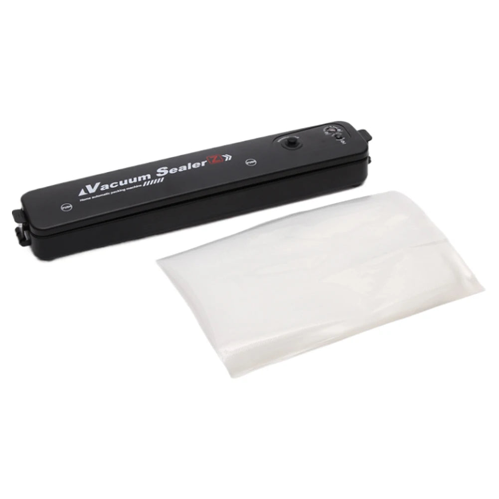 220V/110V Vacuum Sealer Packaging Machine with Free 10pcs Vacuum Bags Household Black Food Vacuum Sealer