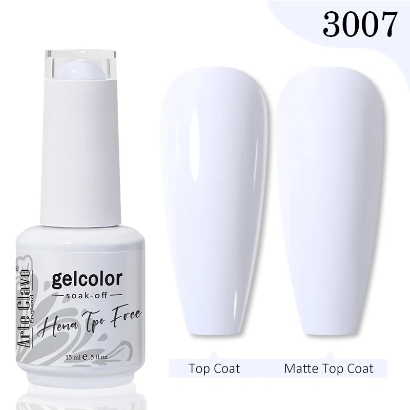 Arte Clavo HEMA TPO FREE Gel Nail Polish Jelly 15ml LED Nail Gel Hybrid Varnish Matt Top Base Coat Nail Art Gellak Primer