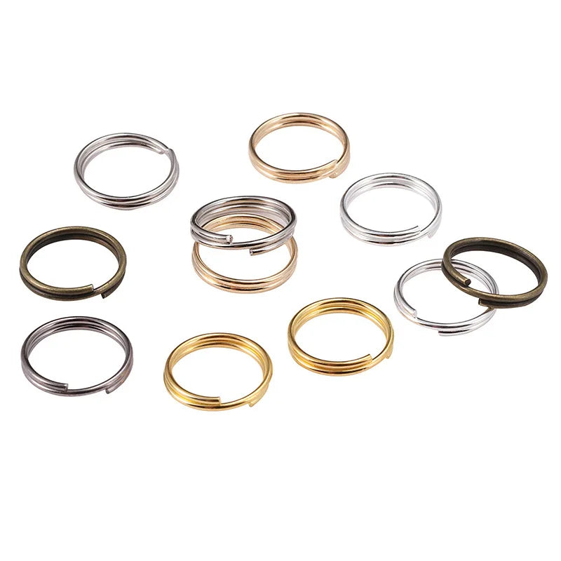 200pcs/lot 4 5 6 8 mm Open Jump Rings Double Loops Split Rings Connectors Supplies For DIY Jewelry Making