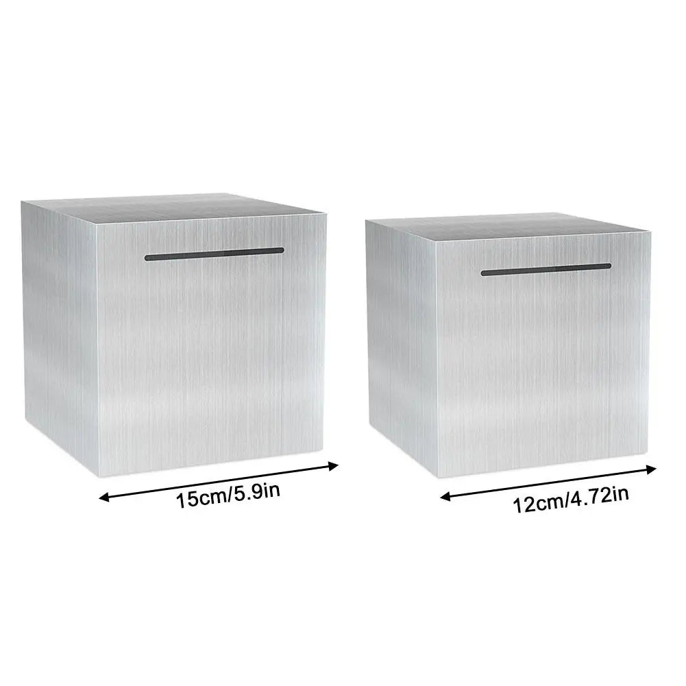 Steel Piggy Bank Only Enter Not Exit Large Capacity Money Savings Bank For Children's Metal Cash Box Coin Piggy Bank