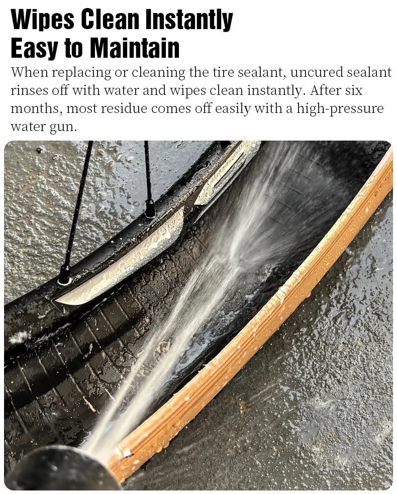 LEBYCLE MTB Road Bicycle Tubeless Tire Sealant Bike Low-Ammonia Tubeless Puncture Repair Fluid Bike Vacuum Tires Repair Tool