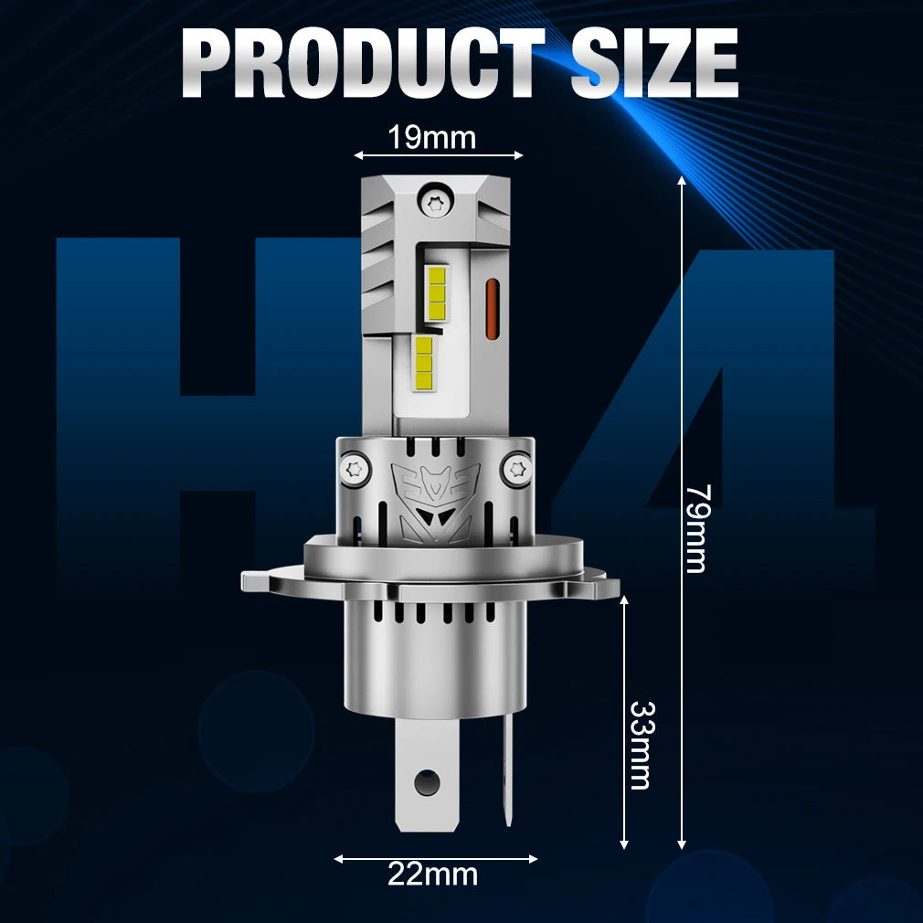 30000LM H4 LED Headlight Bulbs Canbus H7 Led 3570 CSP High Low Beam Car Light Turbo Led Diode Lamp Auto 12V 6500K