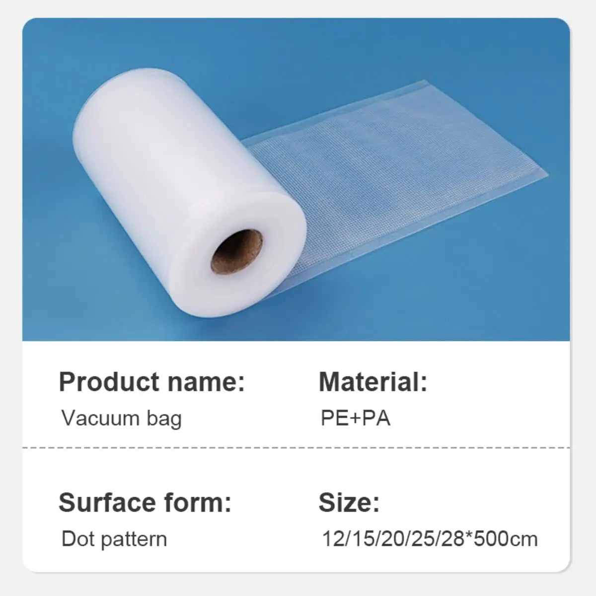 TINTON LIFE Food vacuum sealer Storage saver bags Vacuum Plastic rolls 5 size Bags For Kitchen Vacuum Sealer to keep food fresh