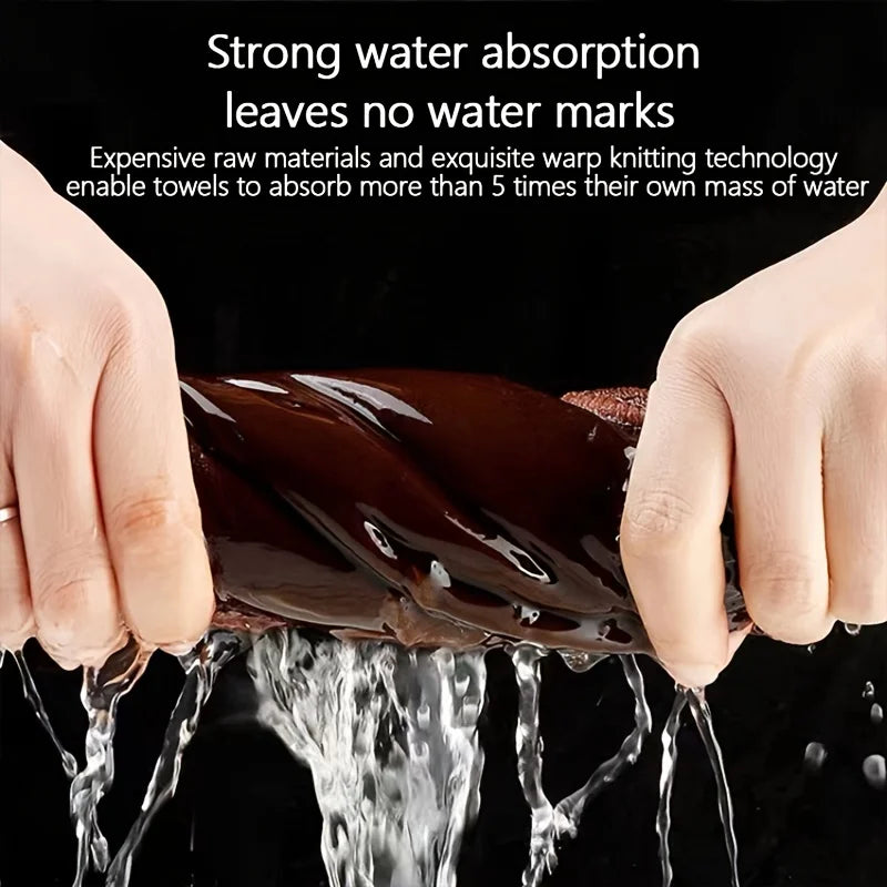 1pc Suede Double-sided Absorbent Traceless Reusable Glass Cleaning Cloth For Windows, Cars, Kitchen, Mirrors