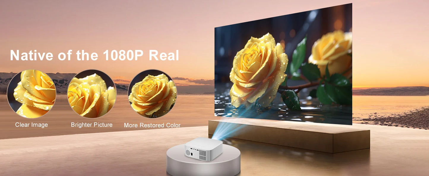 ZDSSY P92 MAX Smart Projector Android 13 Netflix Officially Licensed HD 1080P BT5.2 WiFi 12000L Elec Focus Auto Keyston 4K Movie