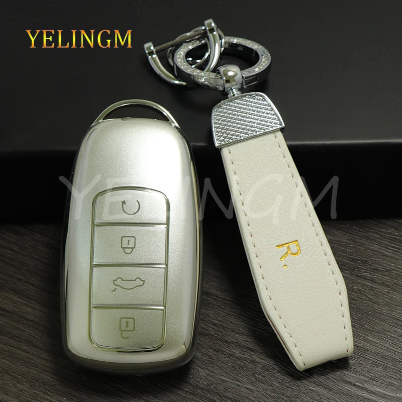 New TPU Car Remote Key Case Cover Protector for Chery Tiggo 8plus Tiggo 8 New 5 Plus 7pro Max Omoda 5 C5 Accessories