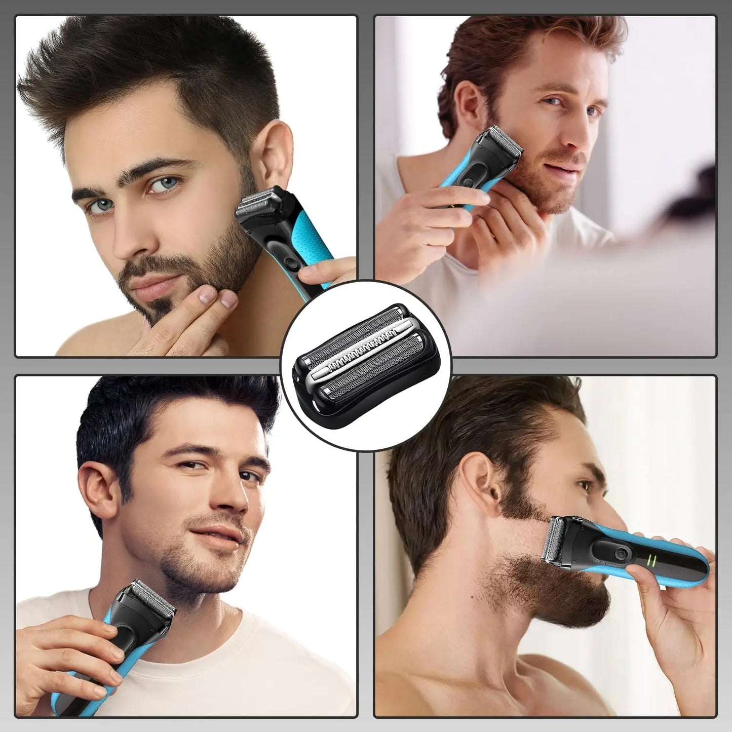 YUKU Replacement Blade Heads for Braun Series 3 Electric Shaver 300S 310S 320S 330S 340S 360S 3000S 3010S 3020S Beard Trimmer