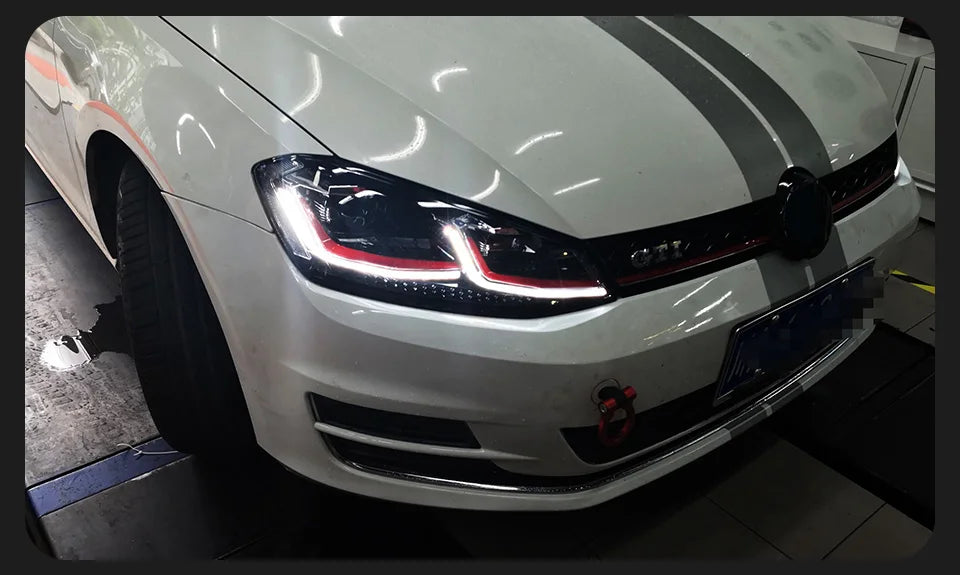 Auto Parts For VW Golf 7 MK7 GTI Headlights 2013-2017 Upgrade golf 7.5 styling LED DRL Dual Projector Car Accesorios Modified
