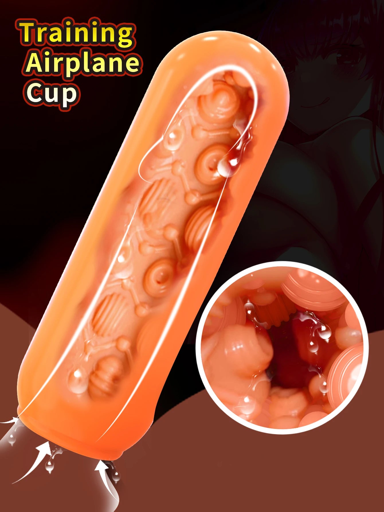 Masturbation Sex Toy For Men Male Masturbator Cup Manual Silicone Portable Sucking Airplane Cup Soft Vagina Blowjob Pocket Pussy