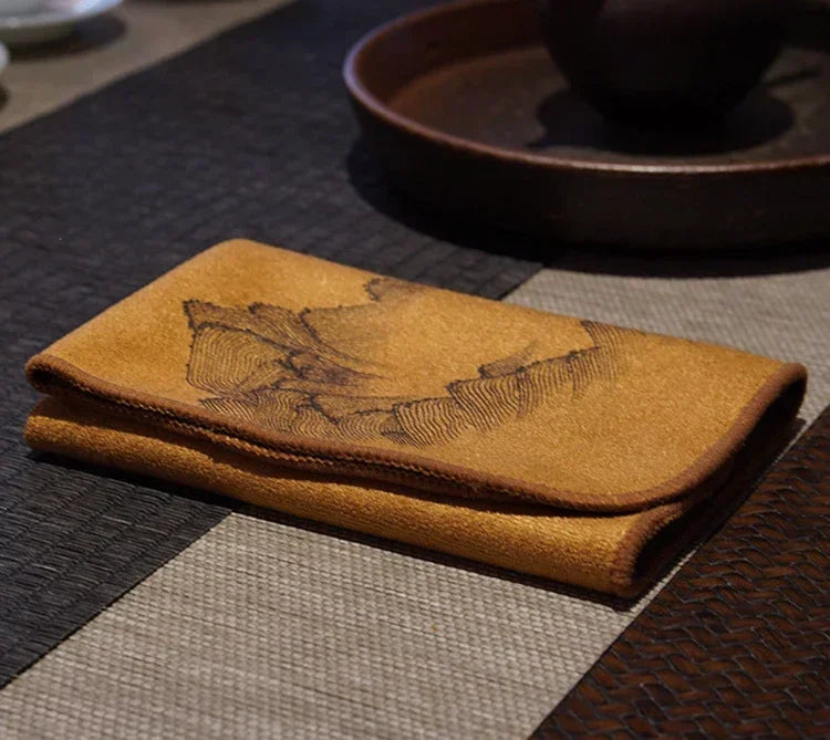 Painted Tea Towel Absorbent Rag Thickened Table Cleaning Tea Cloth Cotton Household Kitchen Cleaning Cloth Dish Cleaning Towels